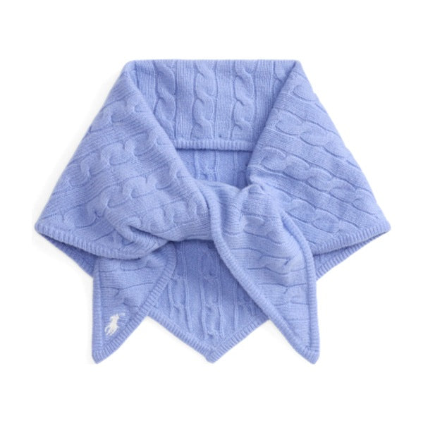 Polo Ralph Lauren Wool-Cashmere Triangle Scarf - Dress Shirt Blue
