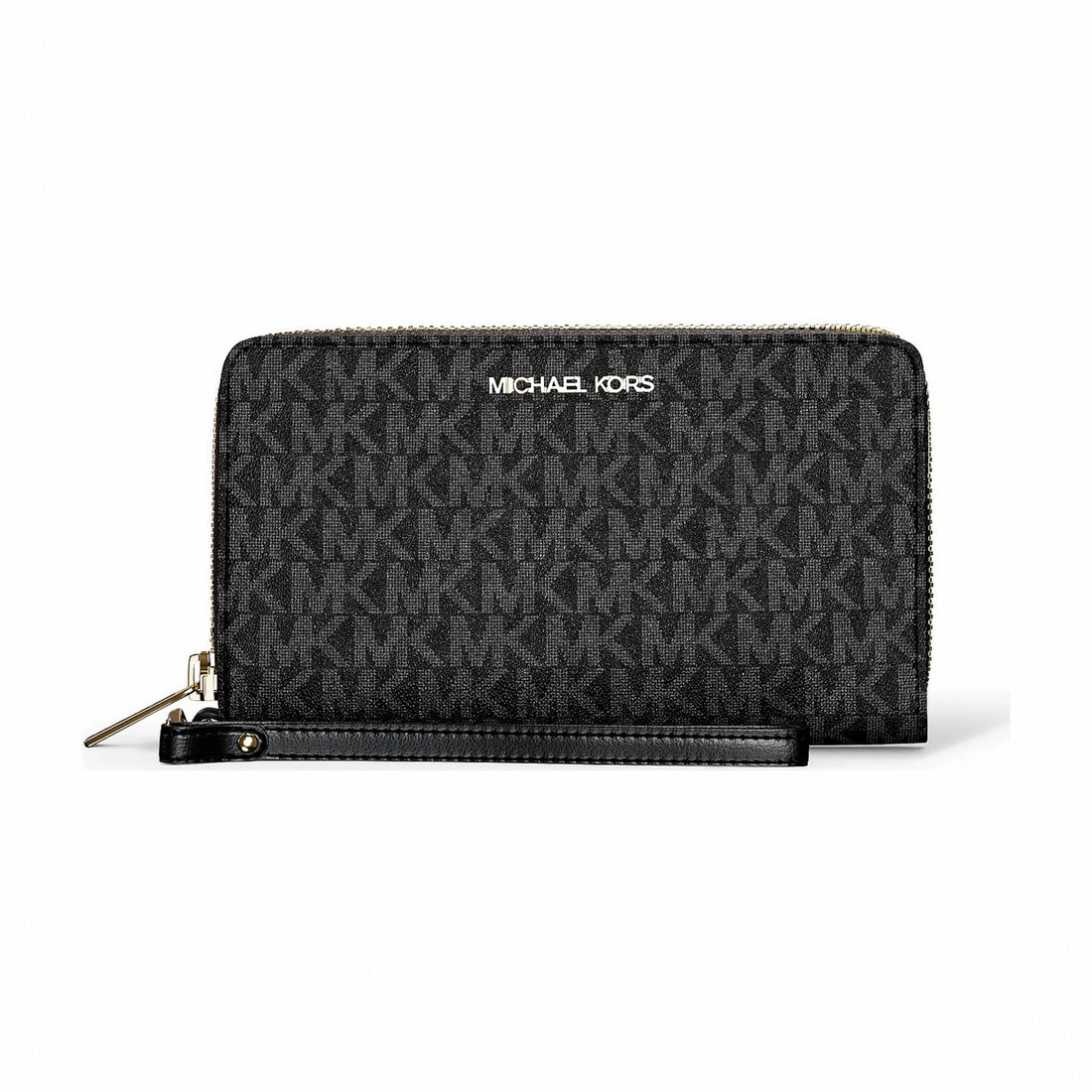 Michael Kors Jet Set Large Signature Logo Smartphone Wallet - BLACK