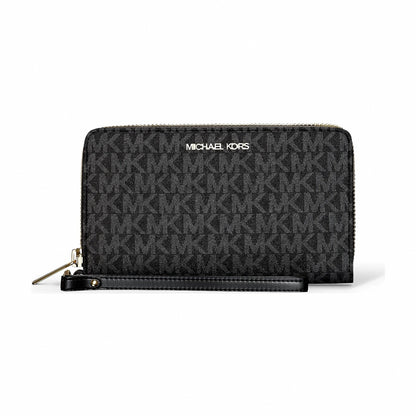 Michael Kors Jet Set Large Signature Logo Smartphone Wallet - BLACK
