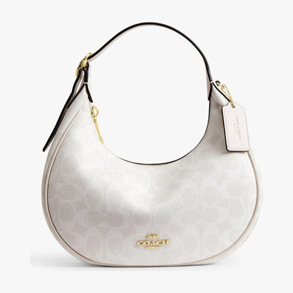 Coach Emily Shoulder Bag In Signature Canvas - Gold/White/Chalk