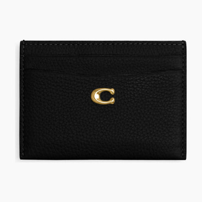 Coach Essential Card Case - Brass/Black