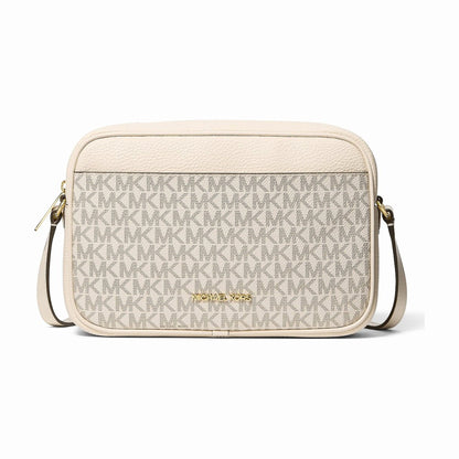Michael Kors Jet Set Travel Large Signature logo Camera Crossbody Bag - LT CRM MULTI