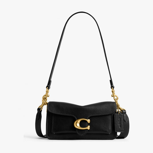Coach Soft Tabby Shoulder Bag 20 - Brass/Black