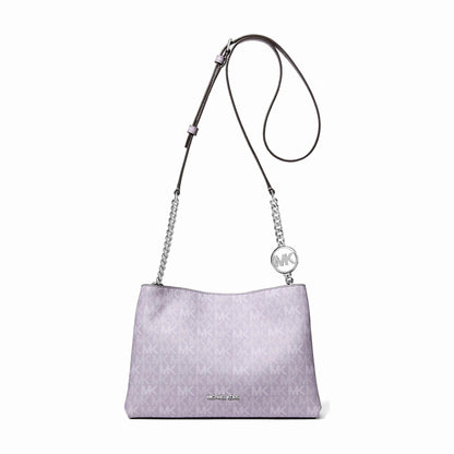 Michael Kors Christina Small Signature Logo Crossbody Bag - LILAC