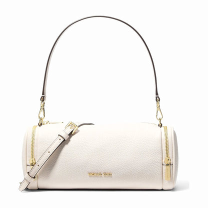 Michael Kors Jet Set Travel Small Pebbled Leather Convertible Crossbody Bag - LT CREAM