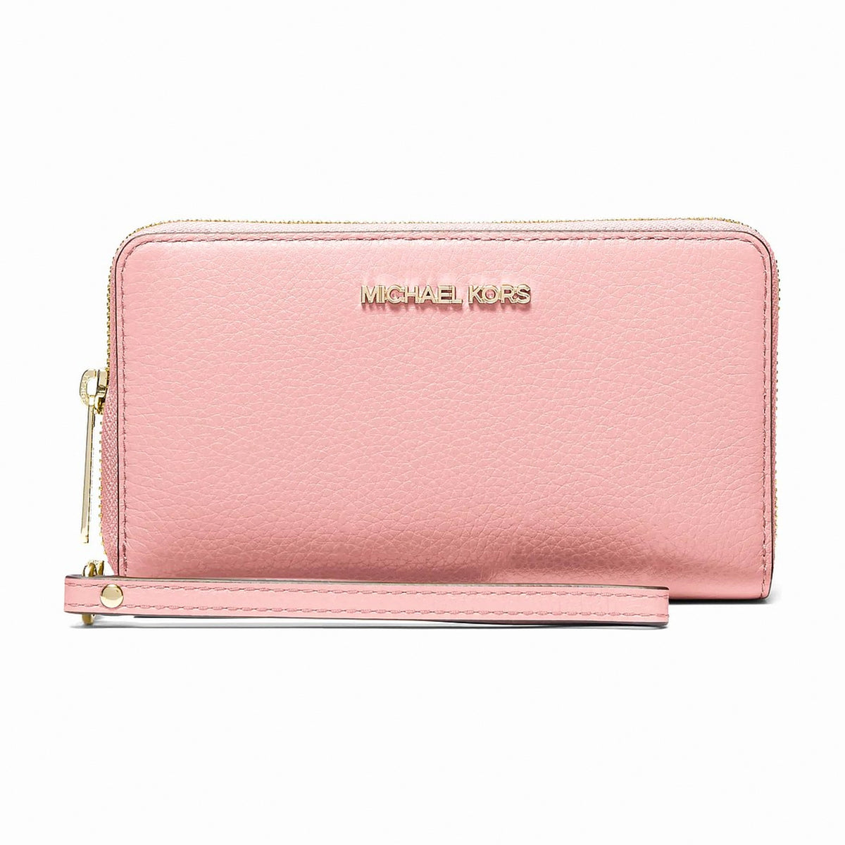 Michael Kors Large Pebbled Leather Smartphone Wristlet - POWDER BLUSH