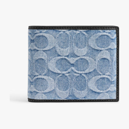 Coach 3-In-1 Wallet In Loved Signature Denim - Light Indigo