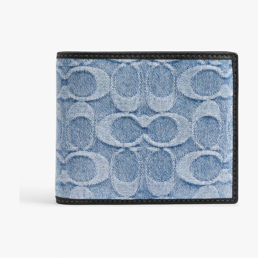 Coach 3-In-1 Wallet In Loved Signature Denim - Light Indigo