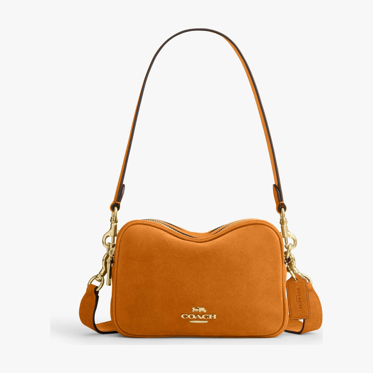 Coach Mini Carey Crossbody Bag - Gold/Marigold