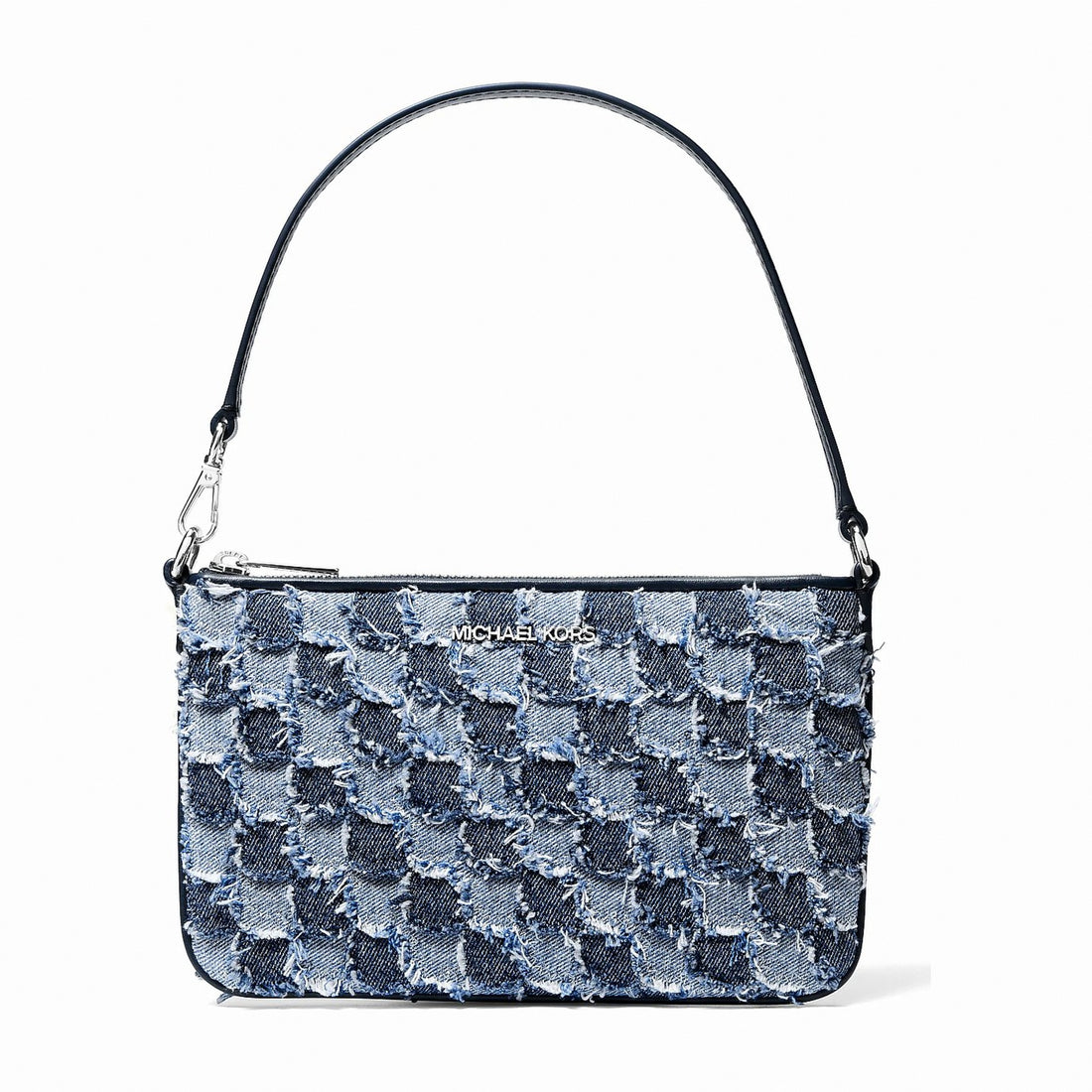 Michael Kors Jet Set Travel Small Patchwork Denim Convertible Wristlet - WASHED DENIM