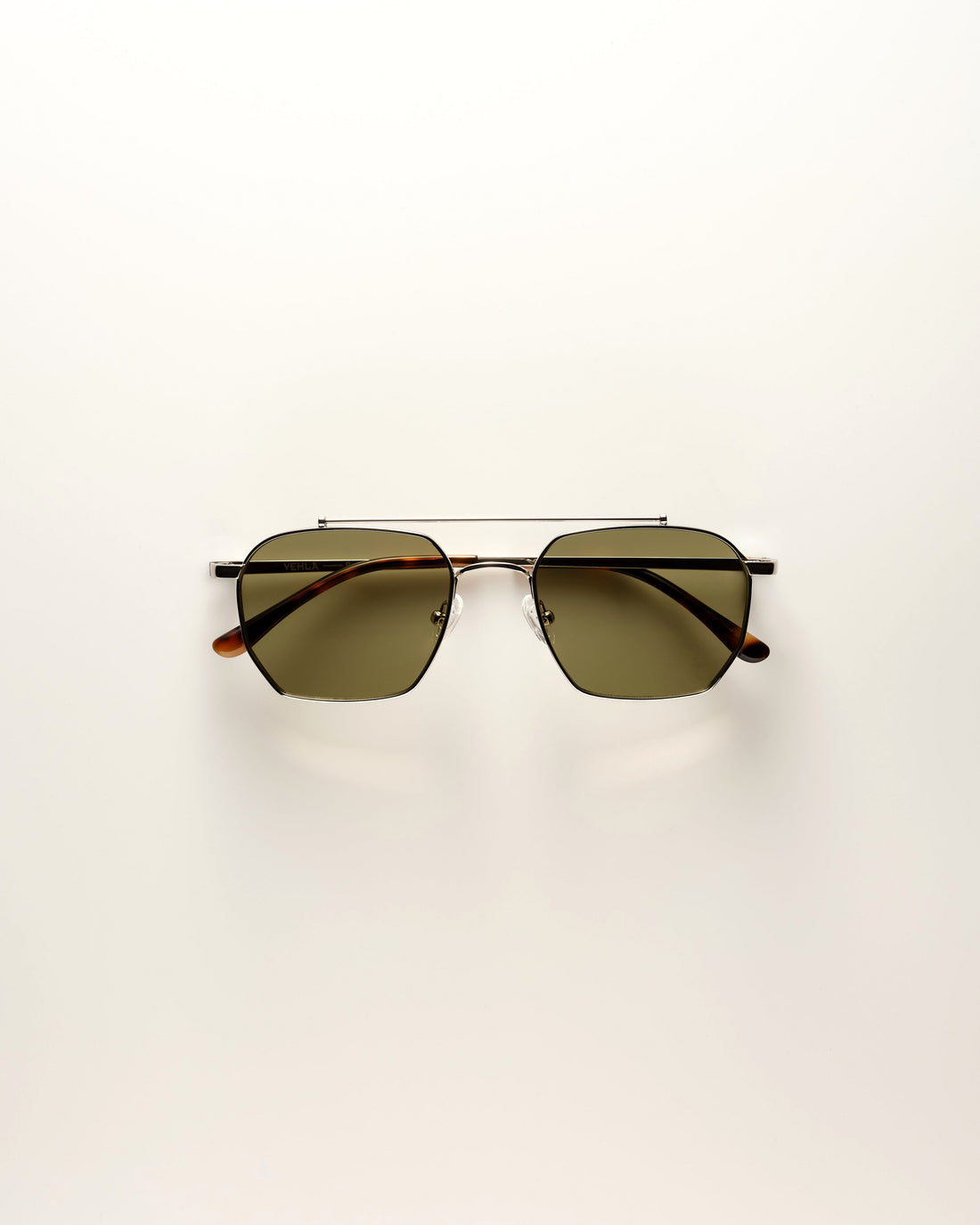 VEHLA Bowie Sunglasses - Silver/Khaki