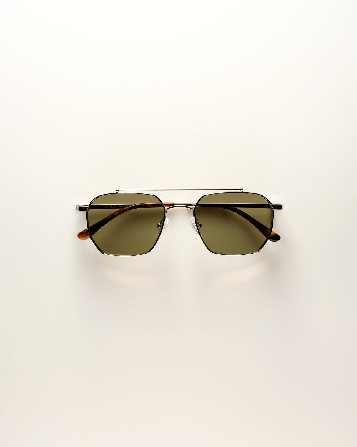 VEHLA Bowie Sunglasses - Silver/Khaki
