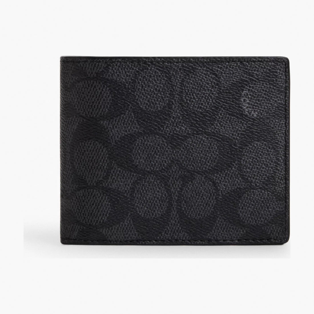 Coach 3-In-1 Wallet In Signature Canvas - Charcoal/Black