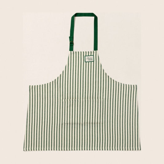 Ralph Lauren Home Ralph’s Coffee Striped Cotton Apron - White/Green