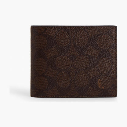 Coach 3-In-1 Wallet In Signature Canvas - Mahogany Multi