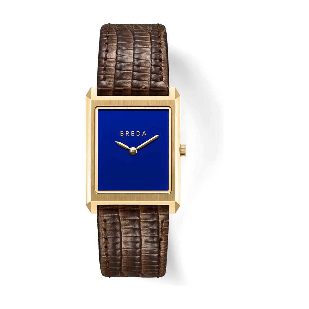 BREDA Virgil (Lizard Embossed) - Gold/Brown/Cobalt