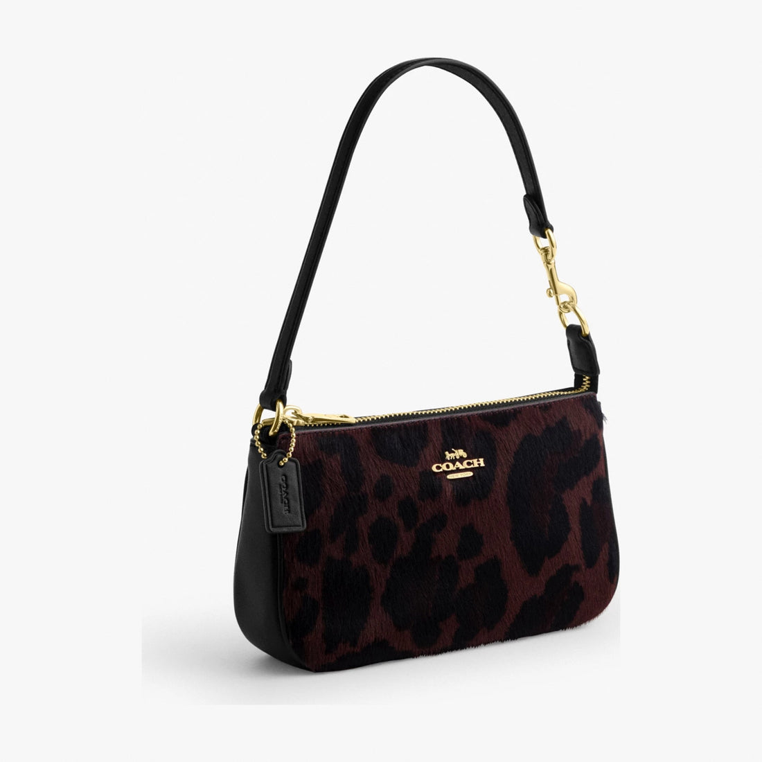Coach Nolita 19 In Haircalf With Leopard Print - Gold/Dark Leopard