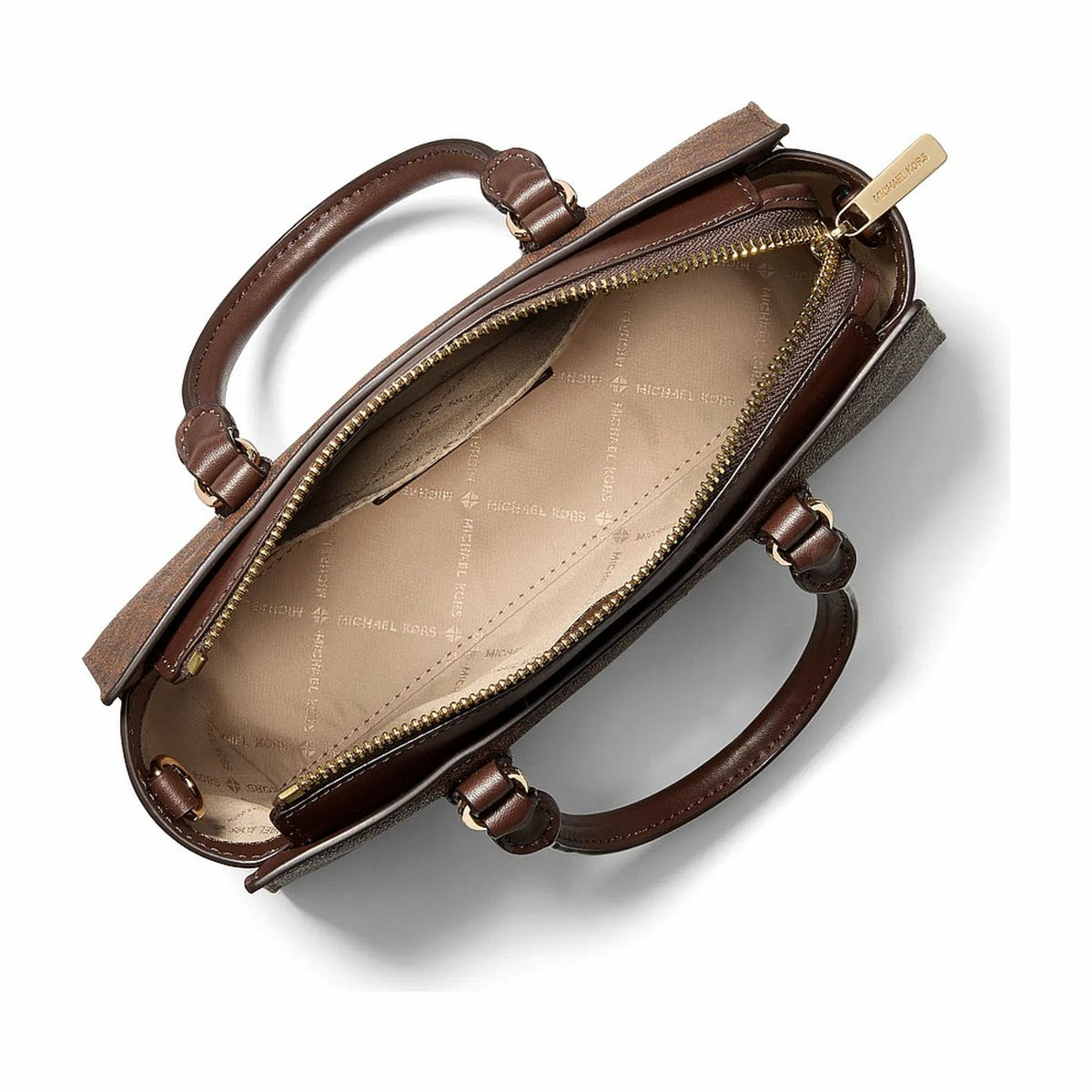Michael Kors Arden Small Signature Logo Messenger Bag - NUTMEG