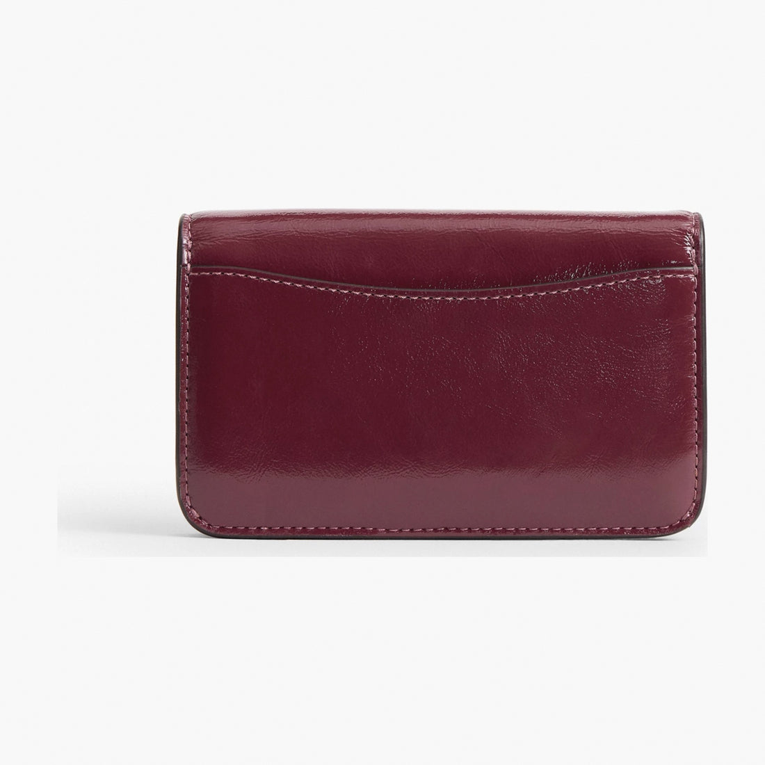 Coach Essential Slim Card Case - Brass/Dark Cherry