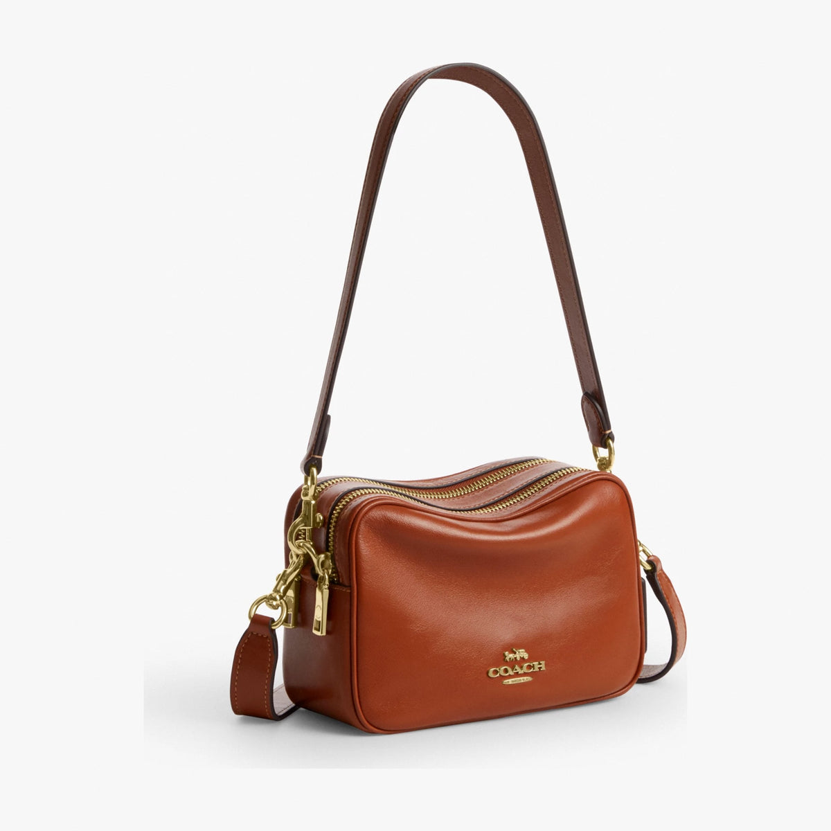 Coach Mini Carey Crossbody Bag - Gold/Cinnamon