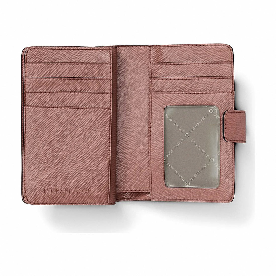 Michael Kors Medium Saffiano Leather Wallet - SUNSET ROSE
