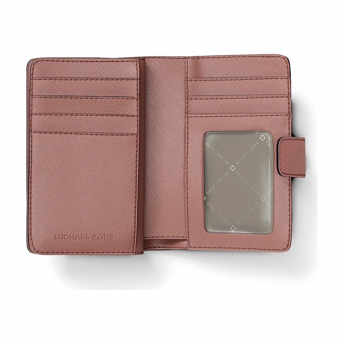 Michael Kors Medium Saffiano Leather Wallet - SUNSET ROSE