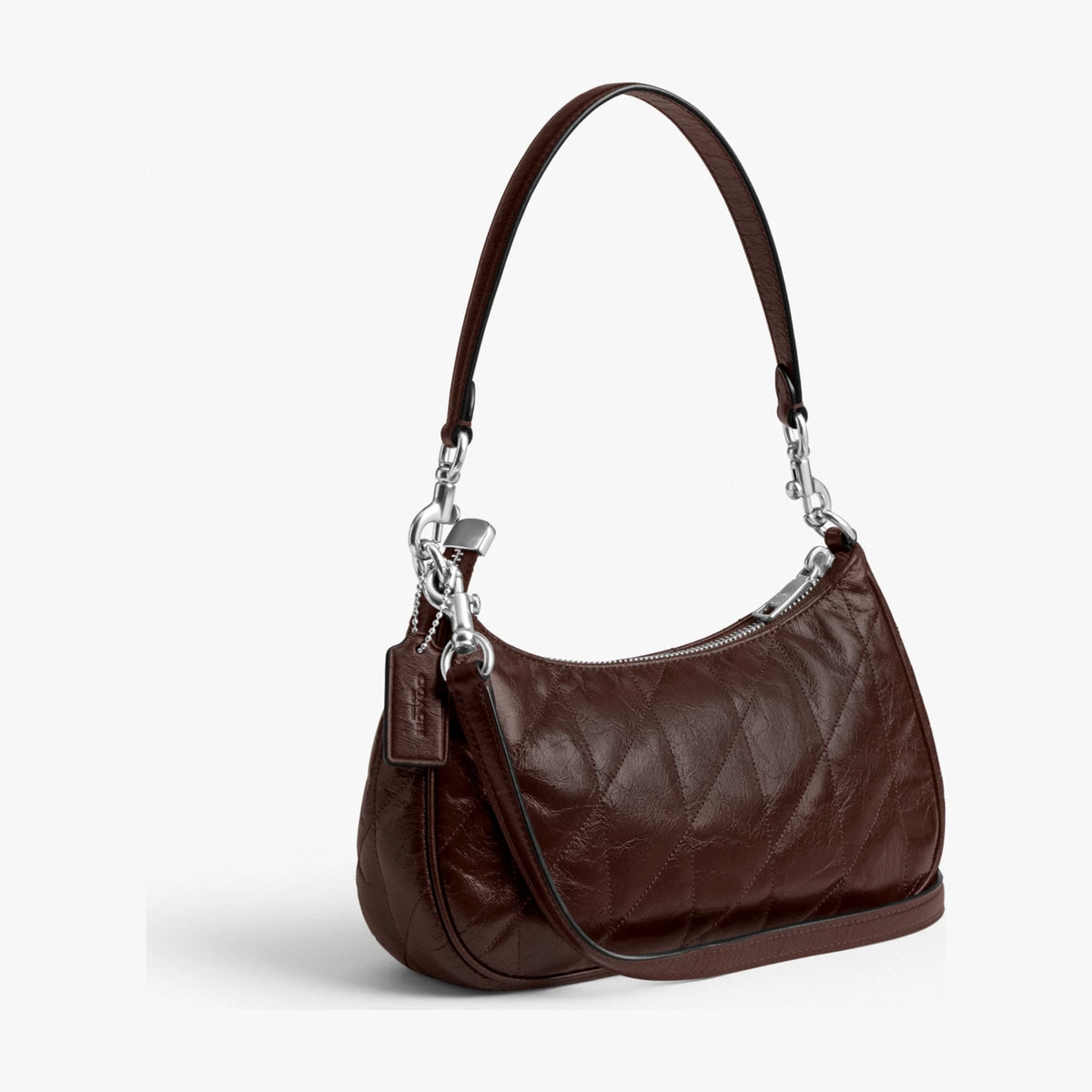 Coach Teri Shoulder Bag With Quilting - Silver/Maple