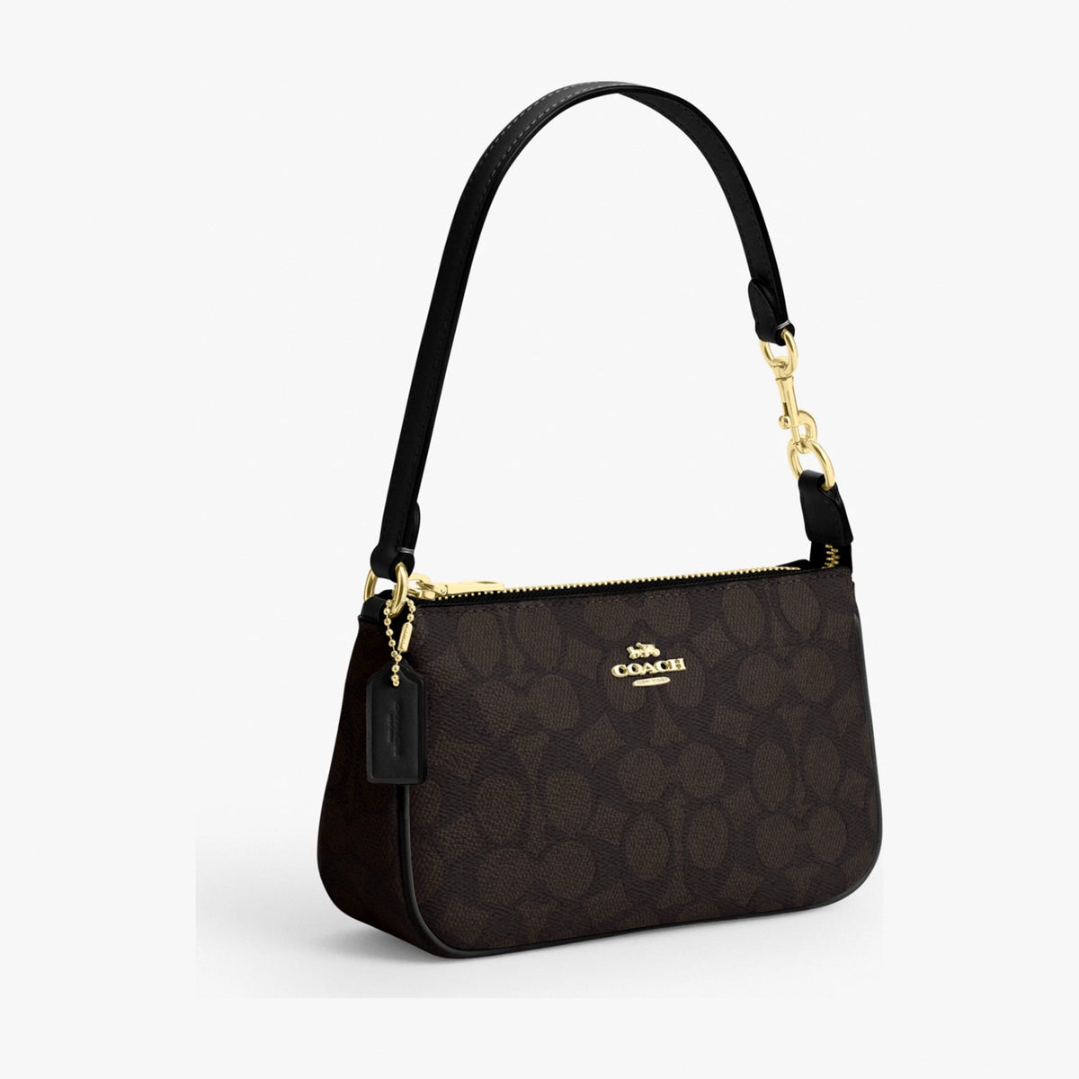 Coach Nolita 19 In Signature Canvas - Gold/Walnut/Black