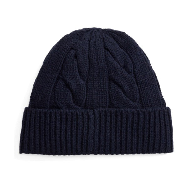 Polo Ralph Lauren Polo Bear Cable Wool-Blend Beanie - Navy