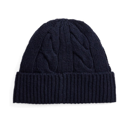 Polo Ralph Lauren Polo Bear Cable Wool-Blend Beanie - Navy
