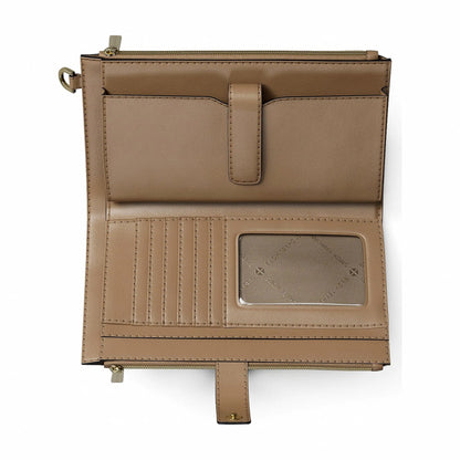 Michael Kors Jet Set Large Signature Logo Wristlet - CAMEL