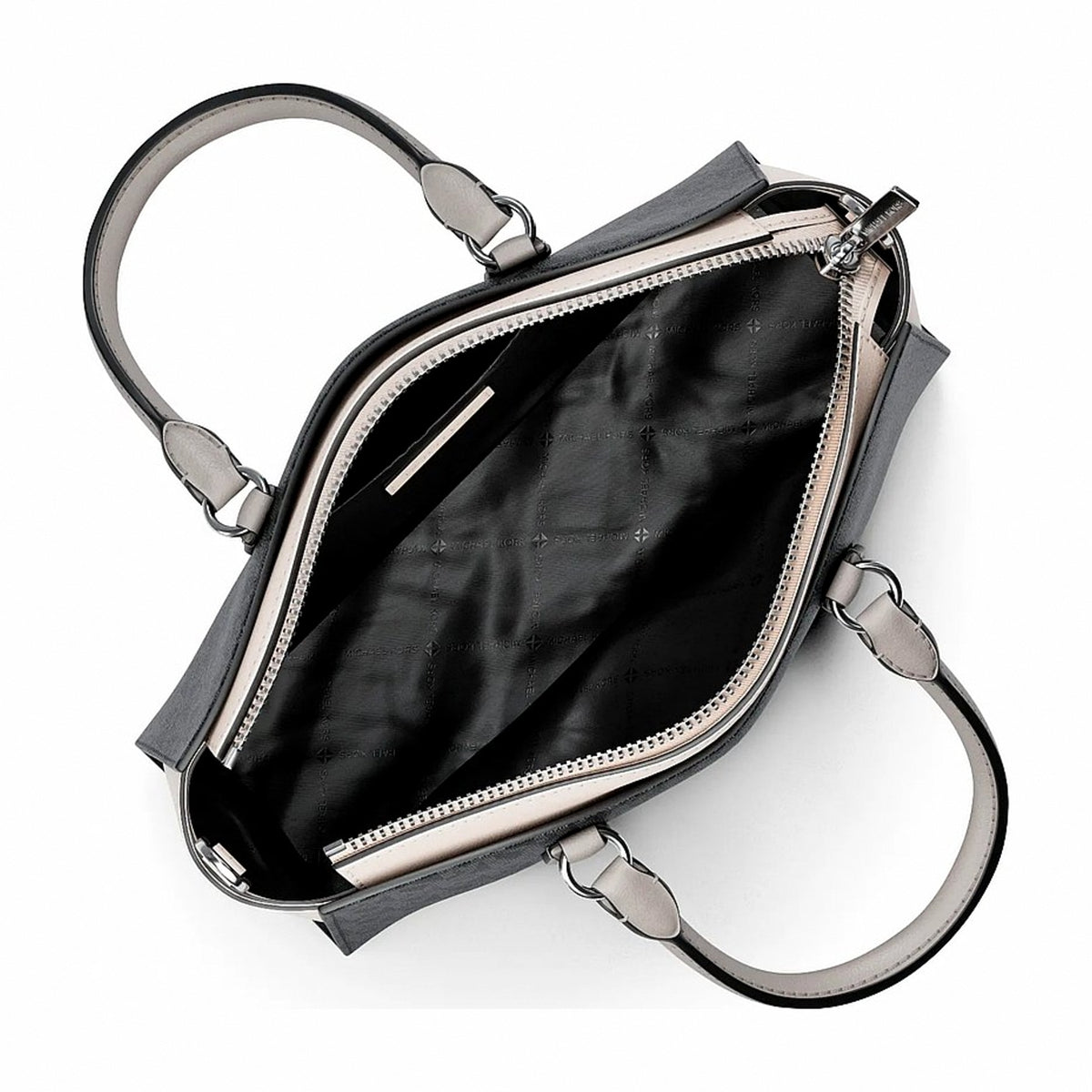 Michael Kors Arden Small Color-Block Signature Logo Messenger Bag - BLACK COMBO
