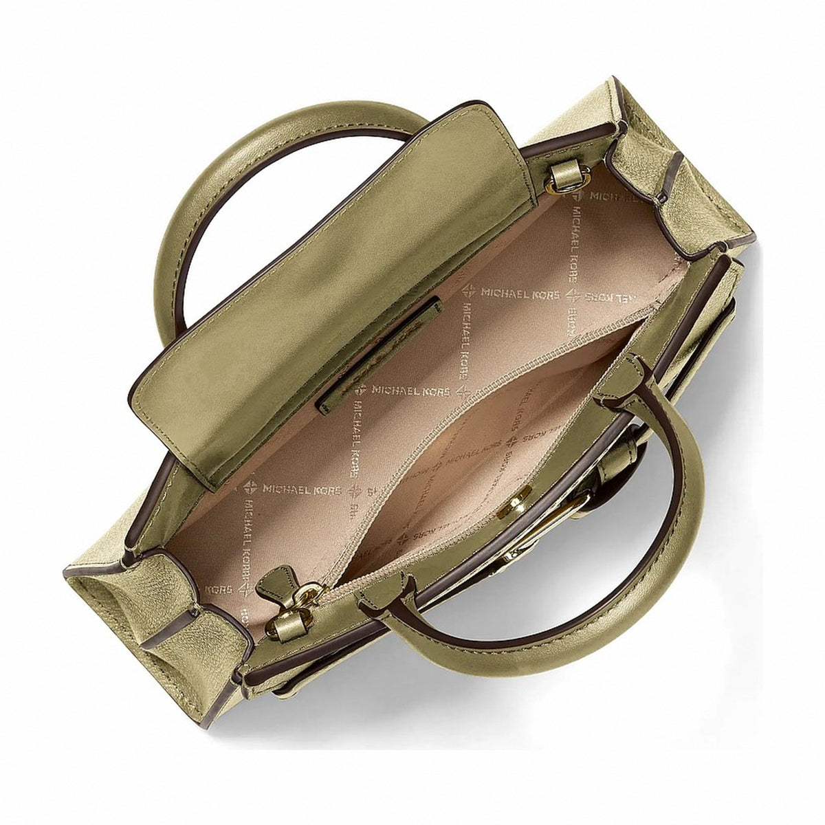 Michael Kors Greta Small Leather Convertible Crossbody Bag - OREGANO