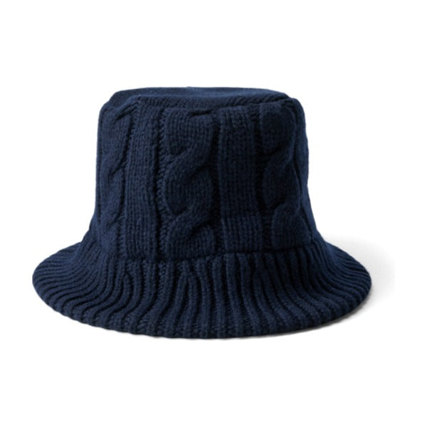 Polo Ralph Lauren Cable-Knit Wool-Blend Bucket Hat - Hunter Navy