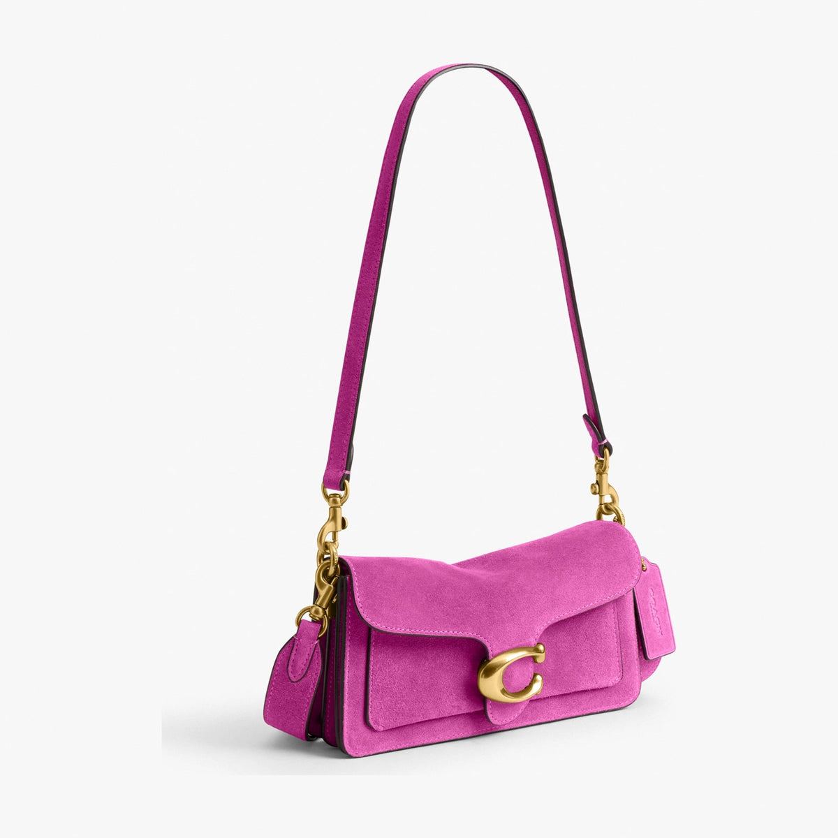 Coach Soft Tabby Shoulder Bag 20 - Brass/Magenta
