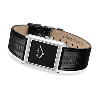 BREDA Virgil (Lizard Embossed) - Silver/Black/Midnight