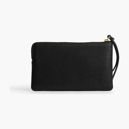 Coach Large Corner Zip Wristlet - Gold/Black