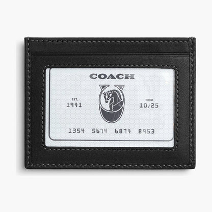 Coach Slim ID Card Case In Loved Signature Denim - Light Indigo