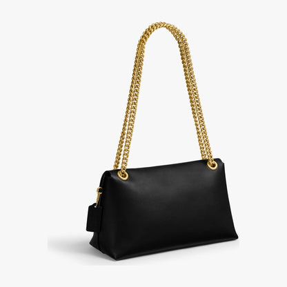 Coach Chelsea Shoulder Bag 30 With Chain - Brass/Black