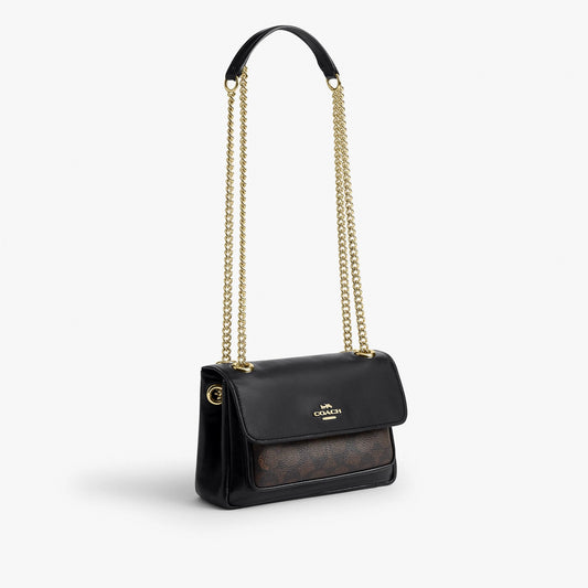 Coach Elodie Crossbody Bag 18 In Signature Canvas - Gold/Walnut/Black