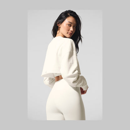 Alo Yoga Extreme Cropped Pullover - Ivory