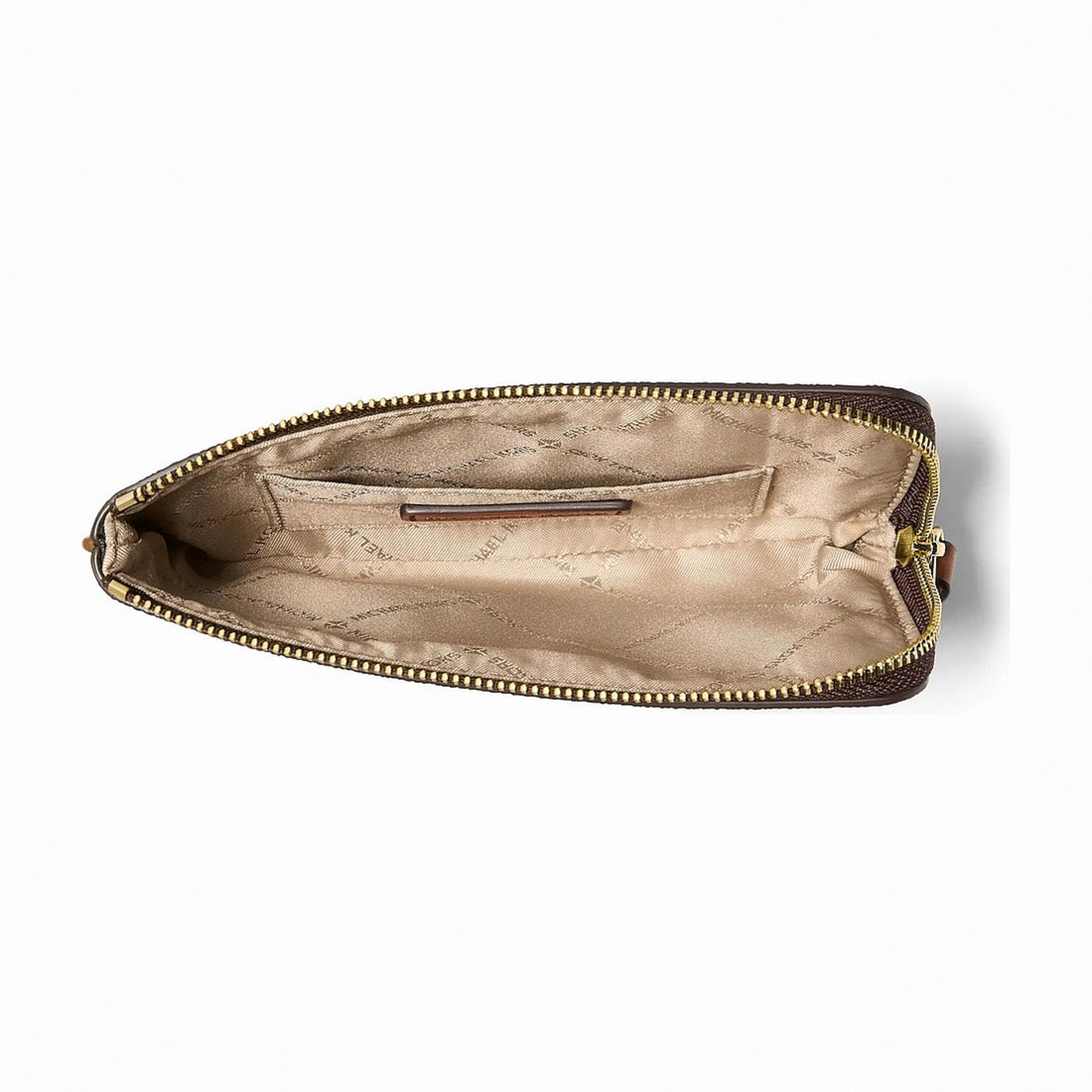 Michael Kors Jet Set Travel Small Signature Logo Wristlet - BROWN