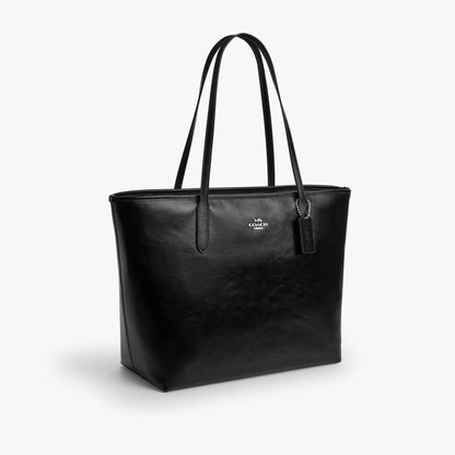 Coach City Tote Bag - Silver/Black