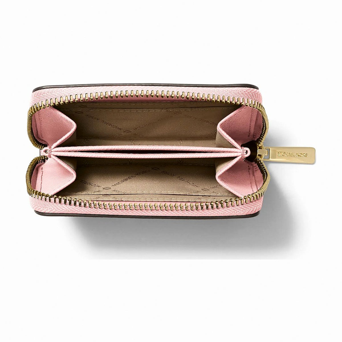 Michael Kors Jet Set Travel Medium Saffiano Leather Wallet - POWDER BLUSH