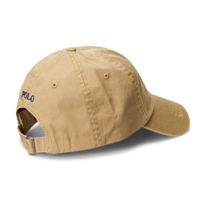 Polo Ralph Lauren The Iconic Cotton Chino Ball Cap - Tan/Newport Navy