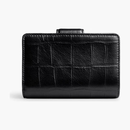 Coach Medium Corner Zip Wallet - Gold/Black