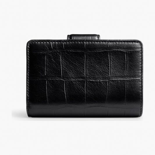 Coach Medium Corner Zip Wallet - Gold/Black
