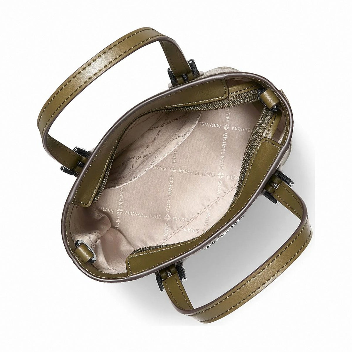 Michael Kors Voyager Extra-Small Signature Logo Convertible Crossbody Bag - OLIVE