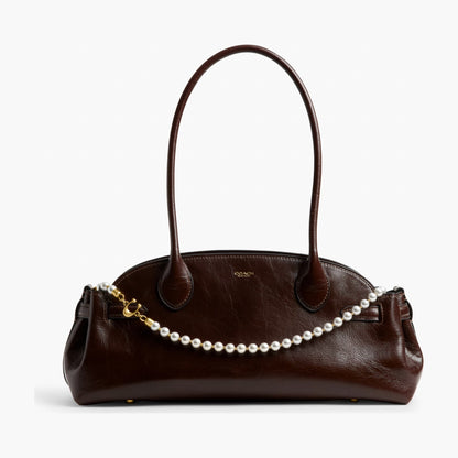 Coach Short Pearl Strap - Brass/Chalk