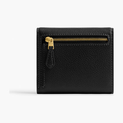 Coach Mila Small Flap Wallet - Brass/Black